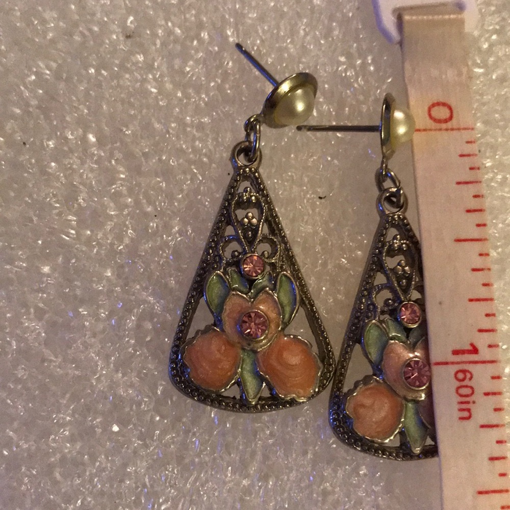 Enamel earring - Picture 3 of 4